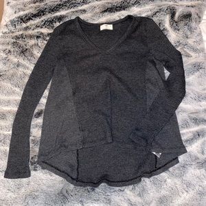 T.La long sleeve waffle shirt